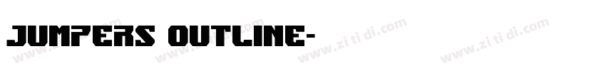 jumpers outline字体转换